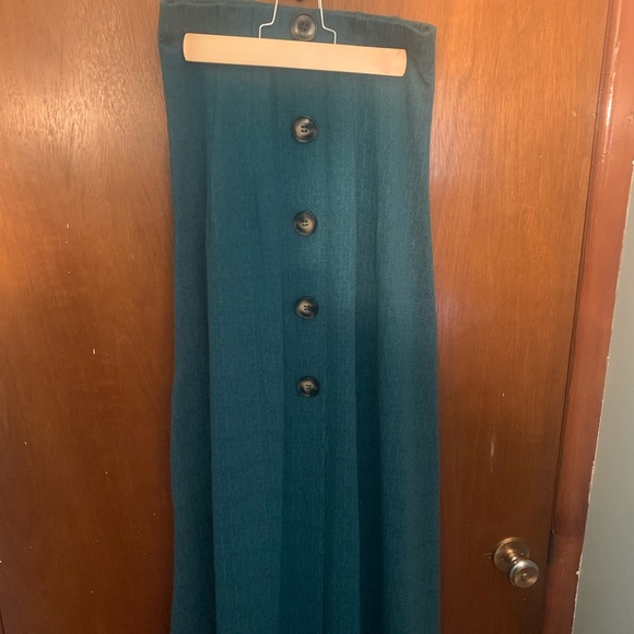 ASOS midi length a line skirt, green, size uk 8 (CDN 4) - Picture 4 of 5